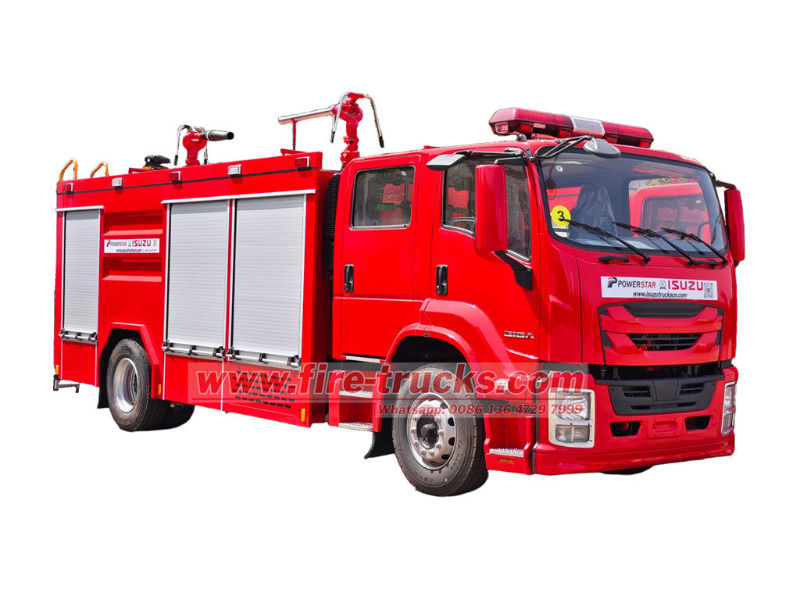 ISUZU FTR powder foam fire engine