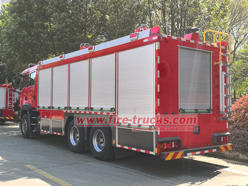 HOWO 6 ton dry powder fire vehicle