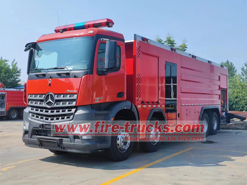 Saudi Arabia Benz Actros 580hp heavy foam fire truck Saudi Arabia Benz Actros 580hp heavy foam fire truck