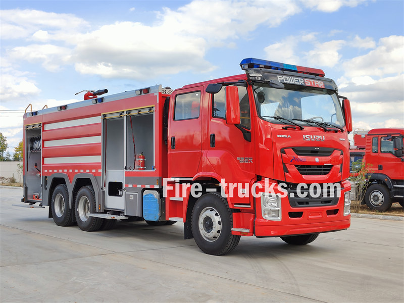 Isuzu 6WG1 water foam fire tanker Isuzu 6WG1 water foam fire tanker