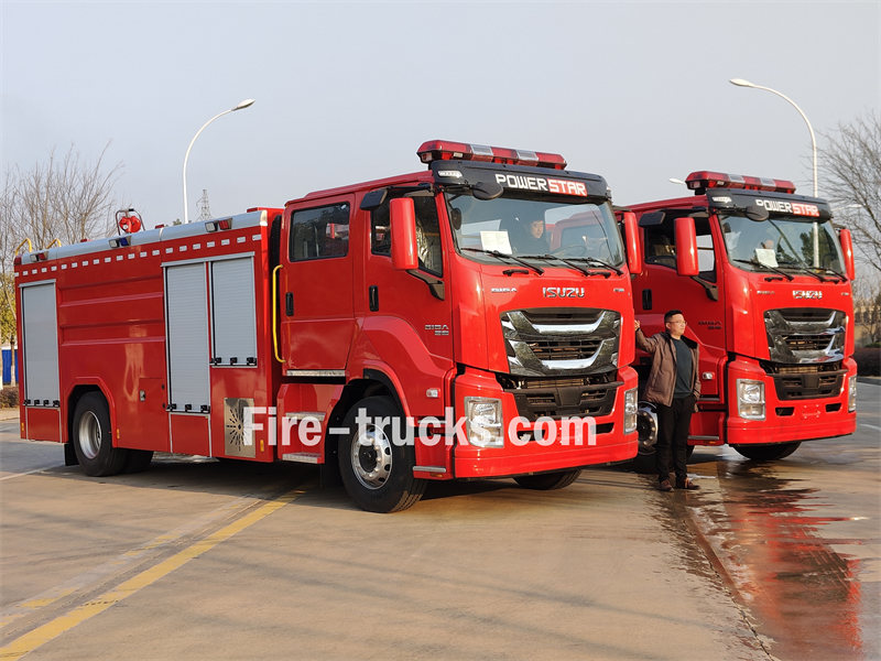isuzu 5000 liters water fire tender