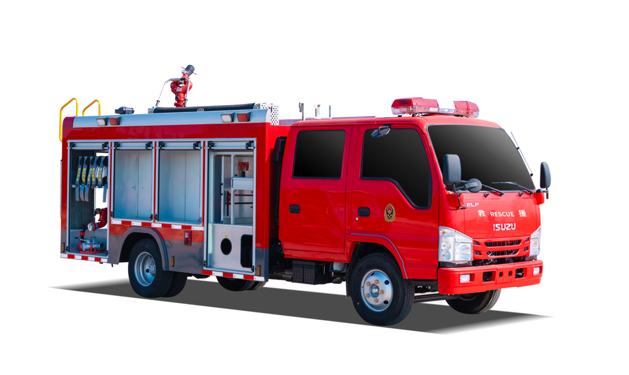 drawing of Isuzu Foam Fire Tender Vehicle