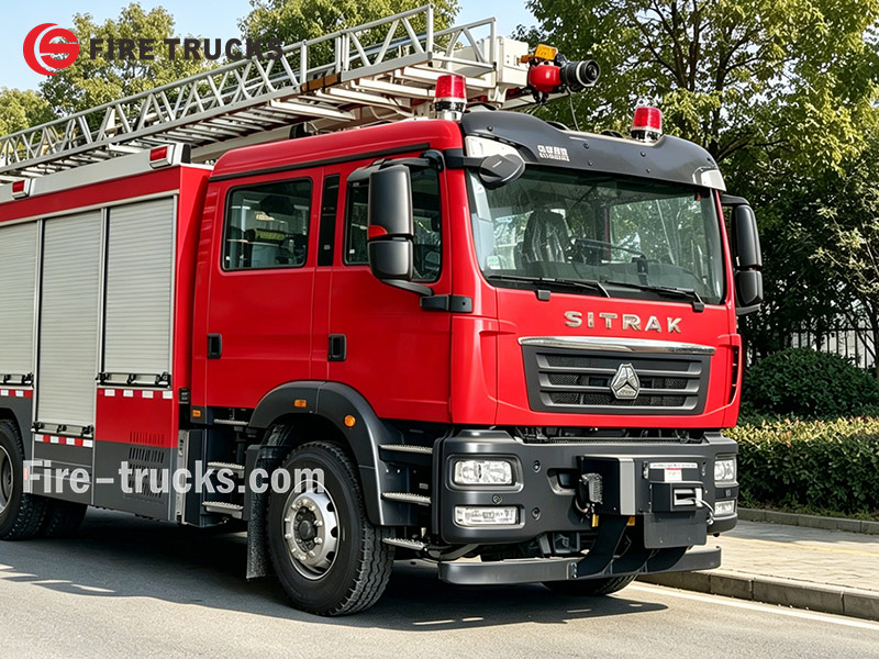 SITRAK HOWO 18M 4X2 heavy duty aerial ladder fire truck for sale