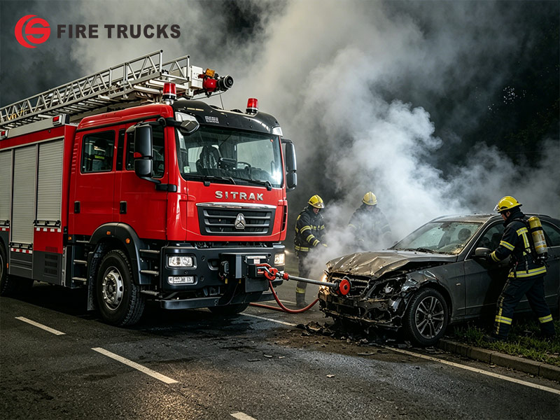 SITRAK HOWO 18M 4X2 foam fire fighting aerial rescue vehicle SITRAK HOWO 18M 4X2 foam fire fighting aerial rescue vehicle
