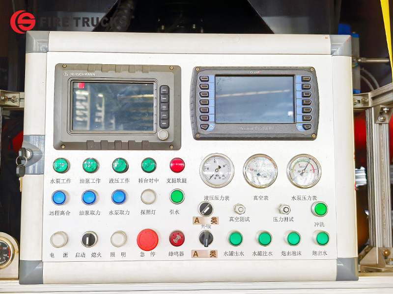 foam fire truck control panel foam fire truck control panel