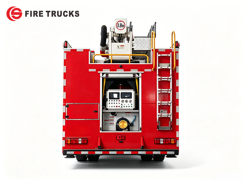 SITRAK HOWO 18M 4X2 aerial fire apparatus with front winch