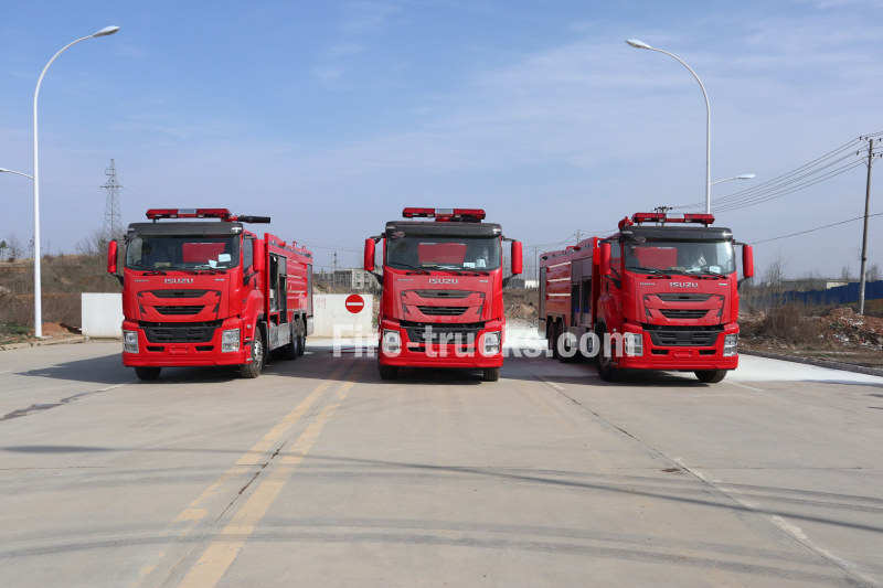 ISUZU GIGA Urban Fire Rescue Dry Powder Foam Fire Engine