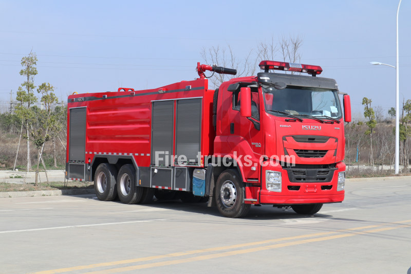 Isuzu Philippines 6x4 Heavy Duty Dry Powder Foam Fire Truck 