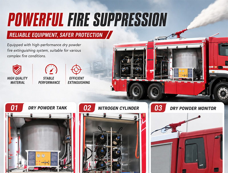 dry powder fire truck working principle