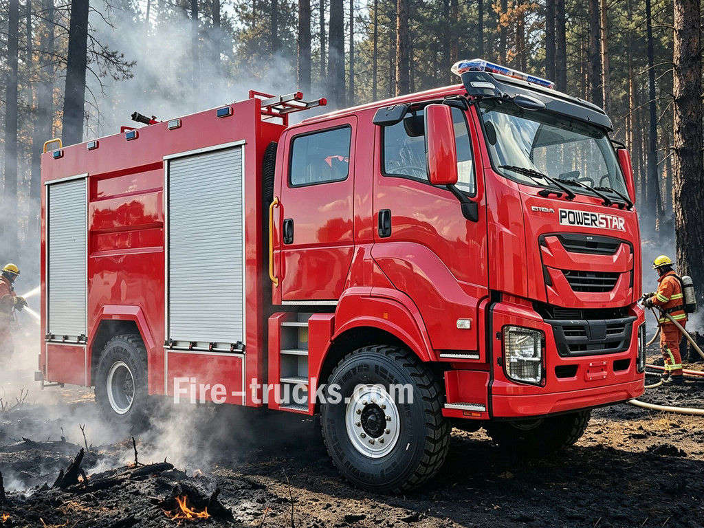 ISUZU 4x4 offroad fire truck with 14.00R20 tire ISUZU 4x4 offroad fire truck with 14.00R20 tire