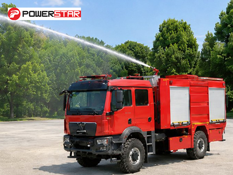 MAN TGM 4x4 High Pressure Foam Fire Pumper 5000L Water Foam for Cambodia Airport Aircraft Crash Fire Rescue