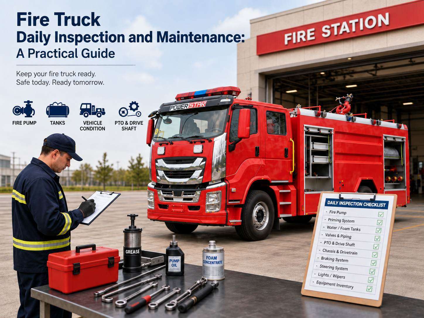 Fire Truck Daily Inspection and Maintenance