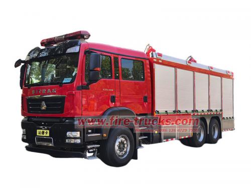 HOWO 6CBM dry powder fire truck for sale
