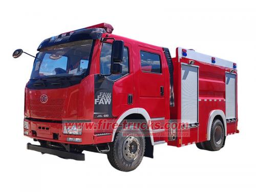 FAW 5000L water foam fire truck
