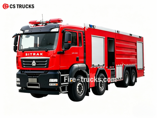 HOWO SITRAK 6600 Gallons Water Rescue Fire Truck - PowerStar Trucks