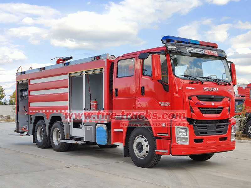Lo scopo dell'attrezzatura antincendio standard sui camion dei pompieri ISUZU