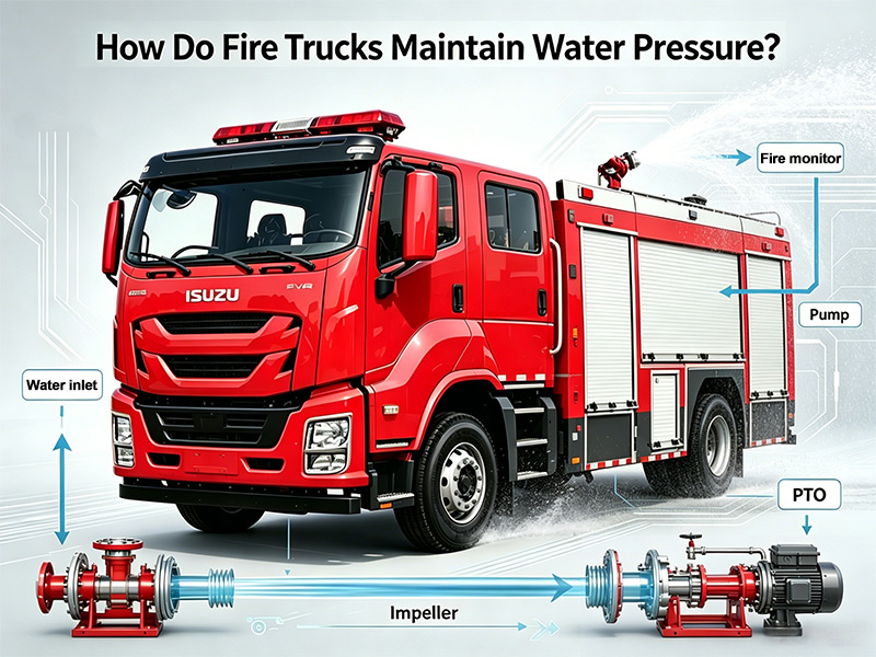 Come mantengono la pressione dell'acqua le autopompe antincendio?