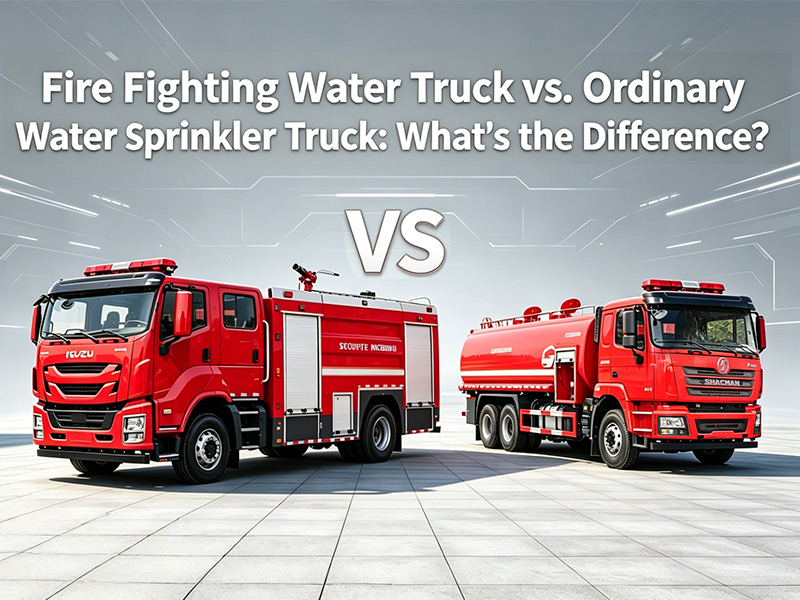 Autocarro antincendio con acqua vs. autocarro con sistema di irrigazione dell'acqua ordinario: qual è la differenza?