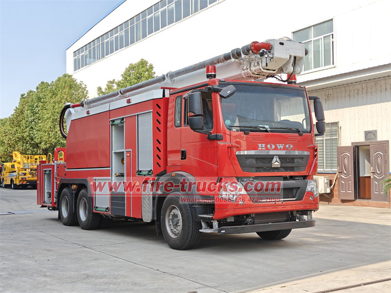 Autopompa antincendio HOWO Water Tower: struttura e applicazioni