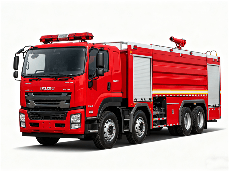 Camion dei pompieri a polvere