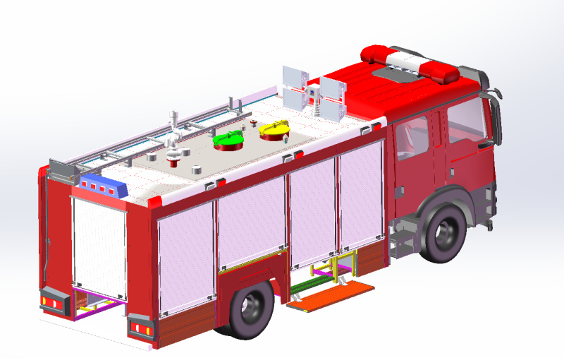 SITRAK Urban Fire Rescue Truck design drawing